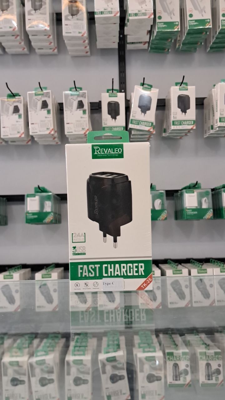 CHARGEUR REVALEO 3USB TK26 TYPE-C