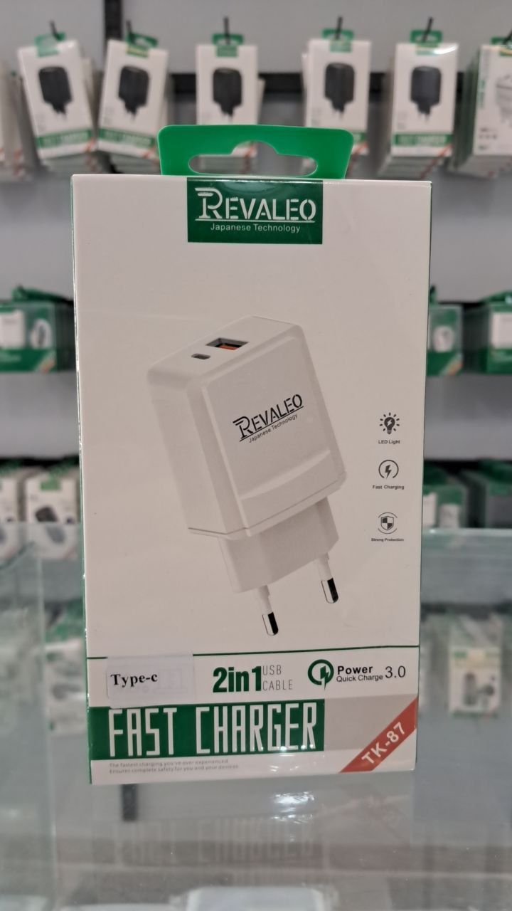 CHARGEUR REVALEO 2IN1 TYPE-C TK87