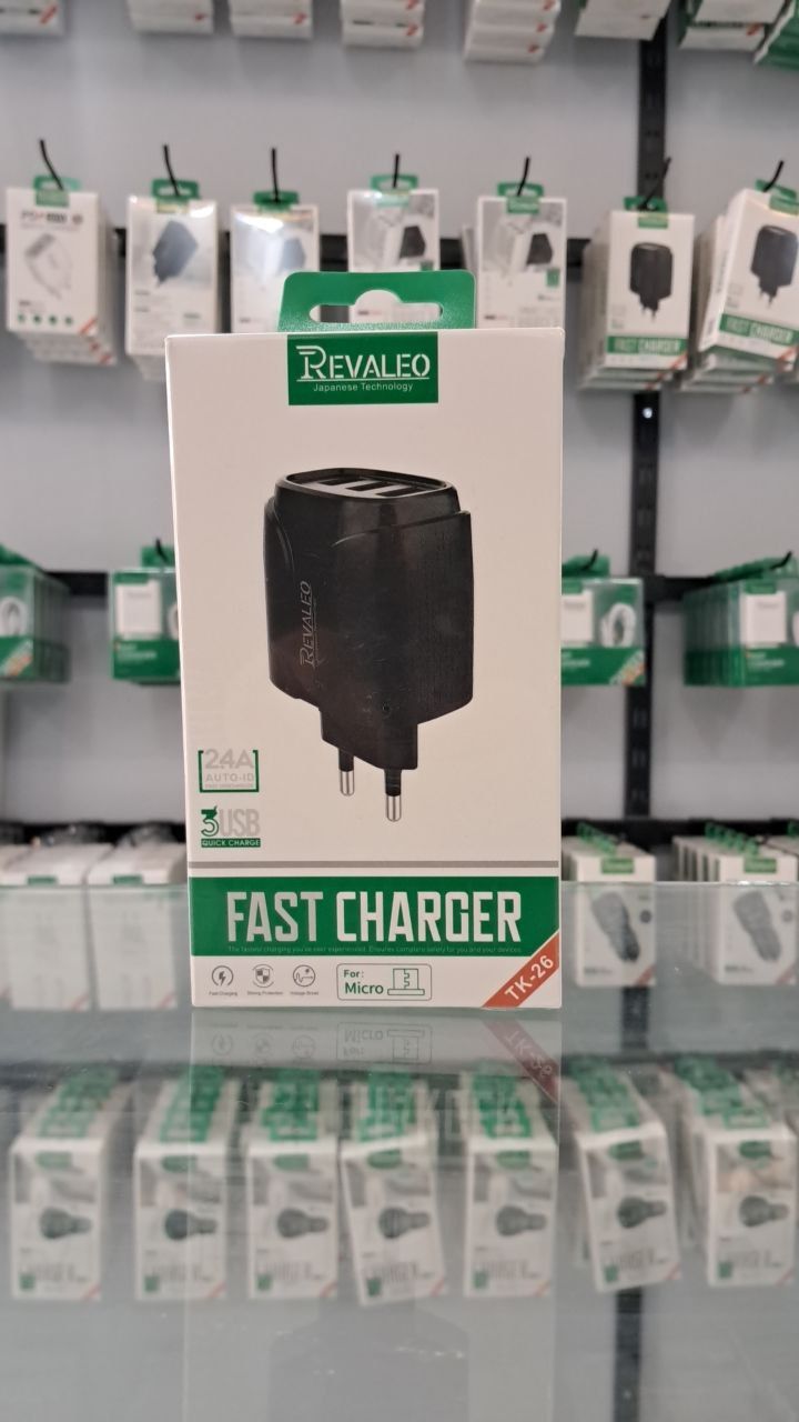 CHARGEUR REVALEO 3USB TK26 MICRO